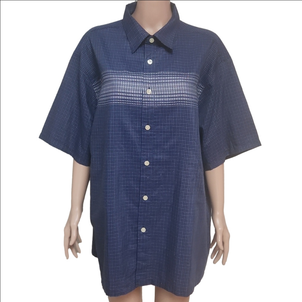 ODO short sleeve button-down shirt (Code-bar P083)